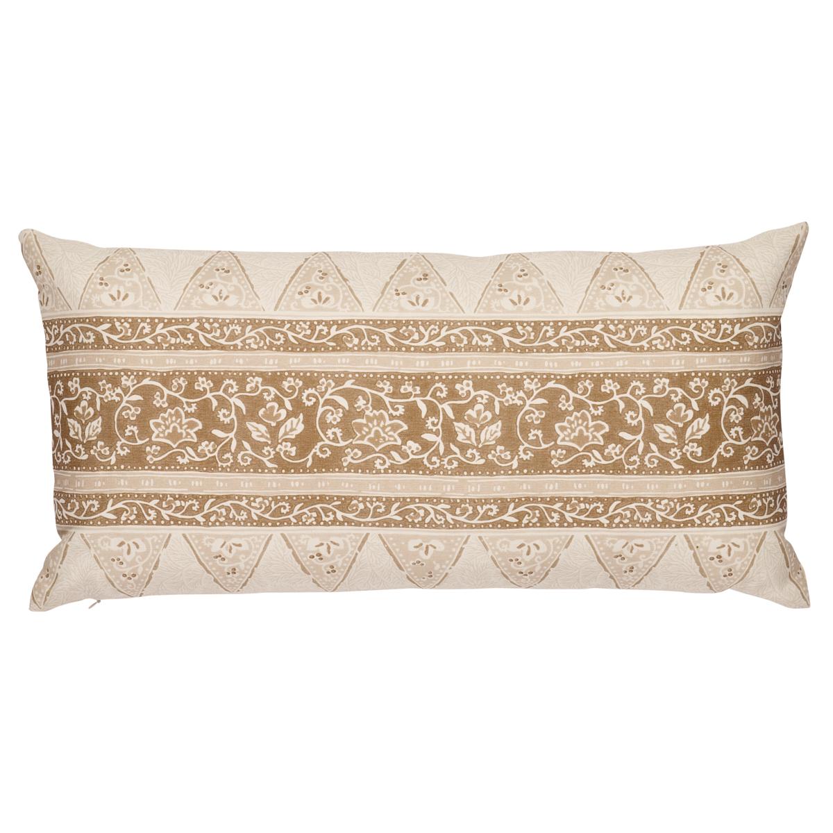Schumacher Neutral 27" x 14" Foxglove I/O Pillow