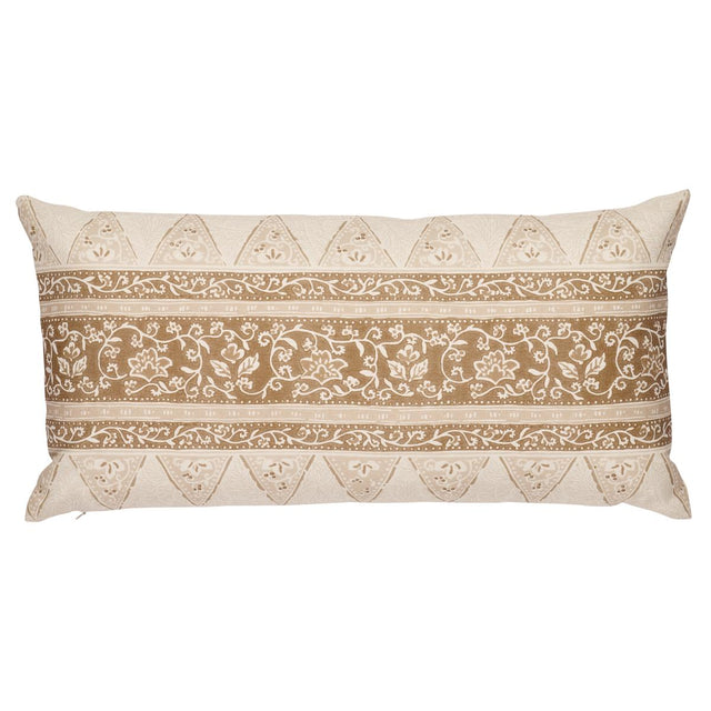 Schumacher Neutral 27" x 14" Foxglove I/O Pillow