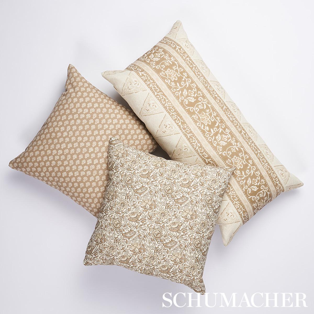 Schumacher Neutral 27" x 14" Foxglove I/O Pillow