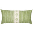 Schumacher Hyacinth I/O Leaf Green 30" x 14" Pillow
