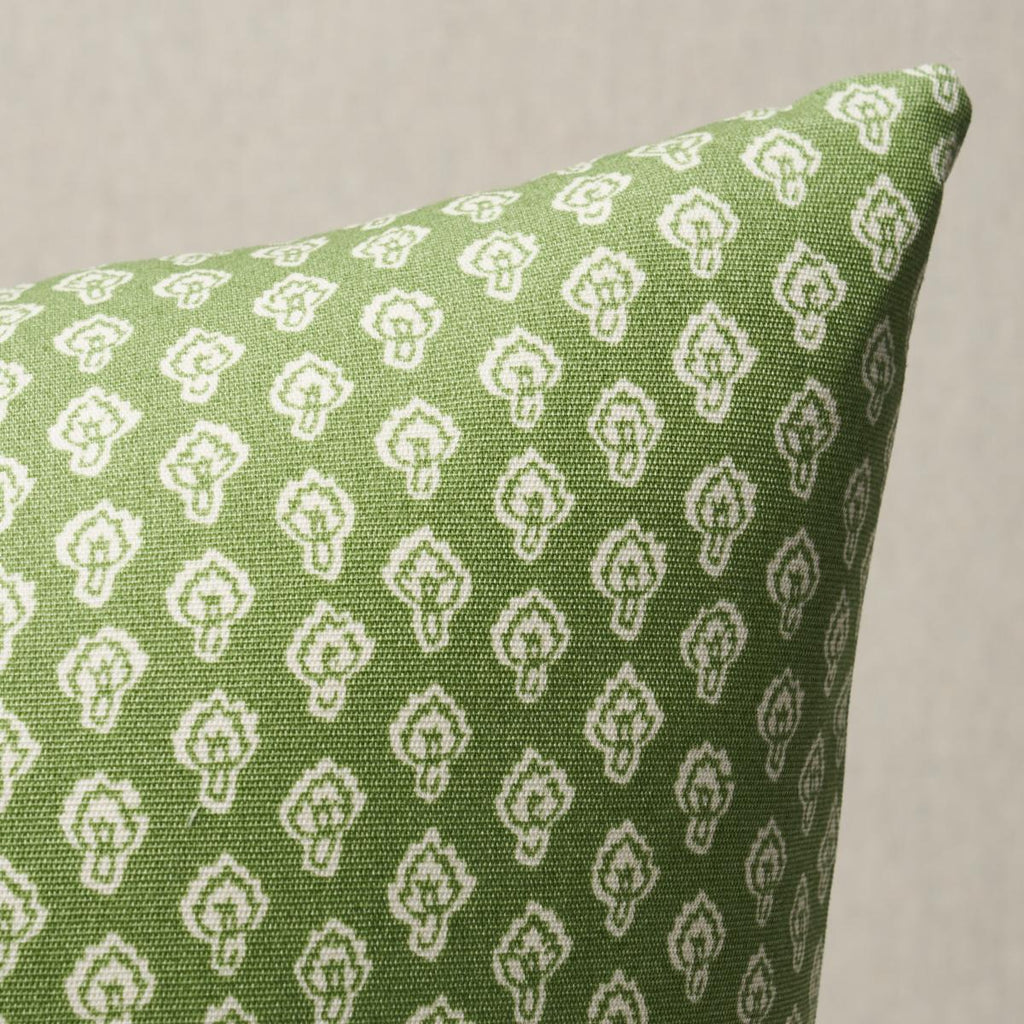 Schumacher Hyacinth I/O Leaf Green 30" x 14" Pillow