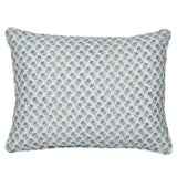 Schumacher Oleander I/O Indigo 16" x 12" Pillow