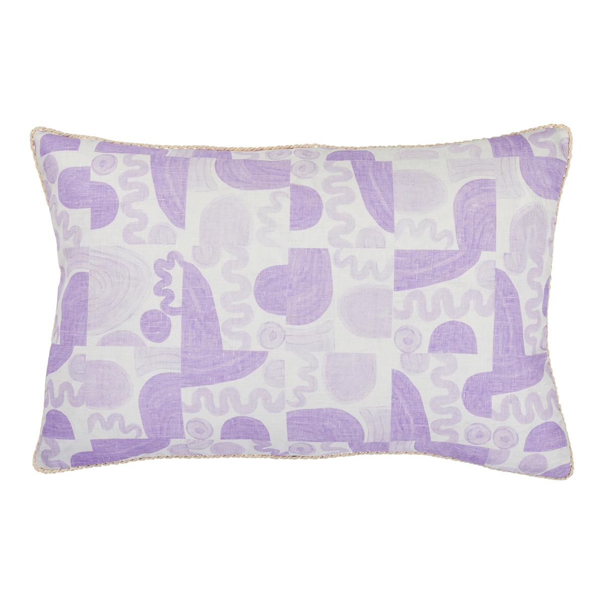 Schumacher Wisteria 16" x 24" Maple Lumbar Pillow