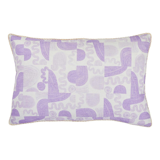 Schumacher Wisteria 16" x 24" Maple Lumbar Pillow