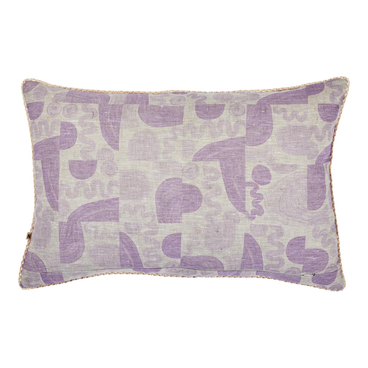 Schumacher Wisteria 16" x 24" Maple Lumbar Pillow