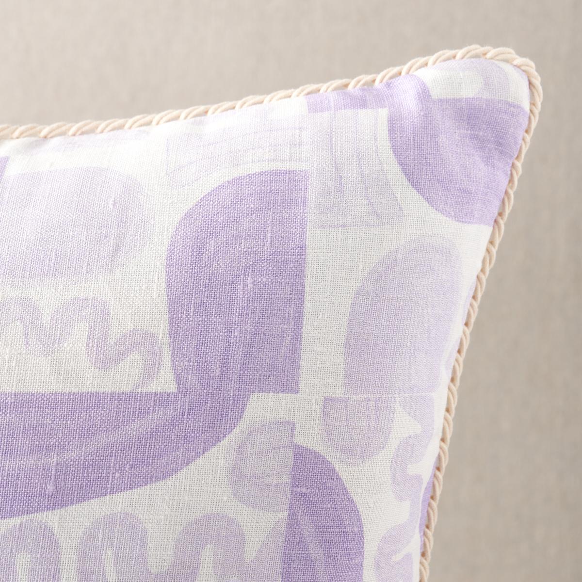 Schumacher Wisteria 16" x 24" Maple Lumbar Pillow