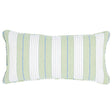 Schumacher Green 24" x 12" Audrey Stripe Pillow