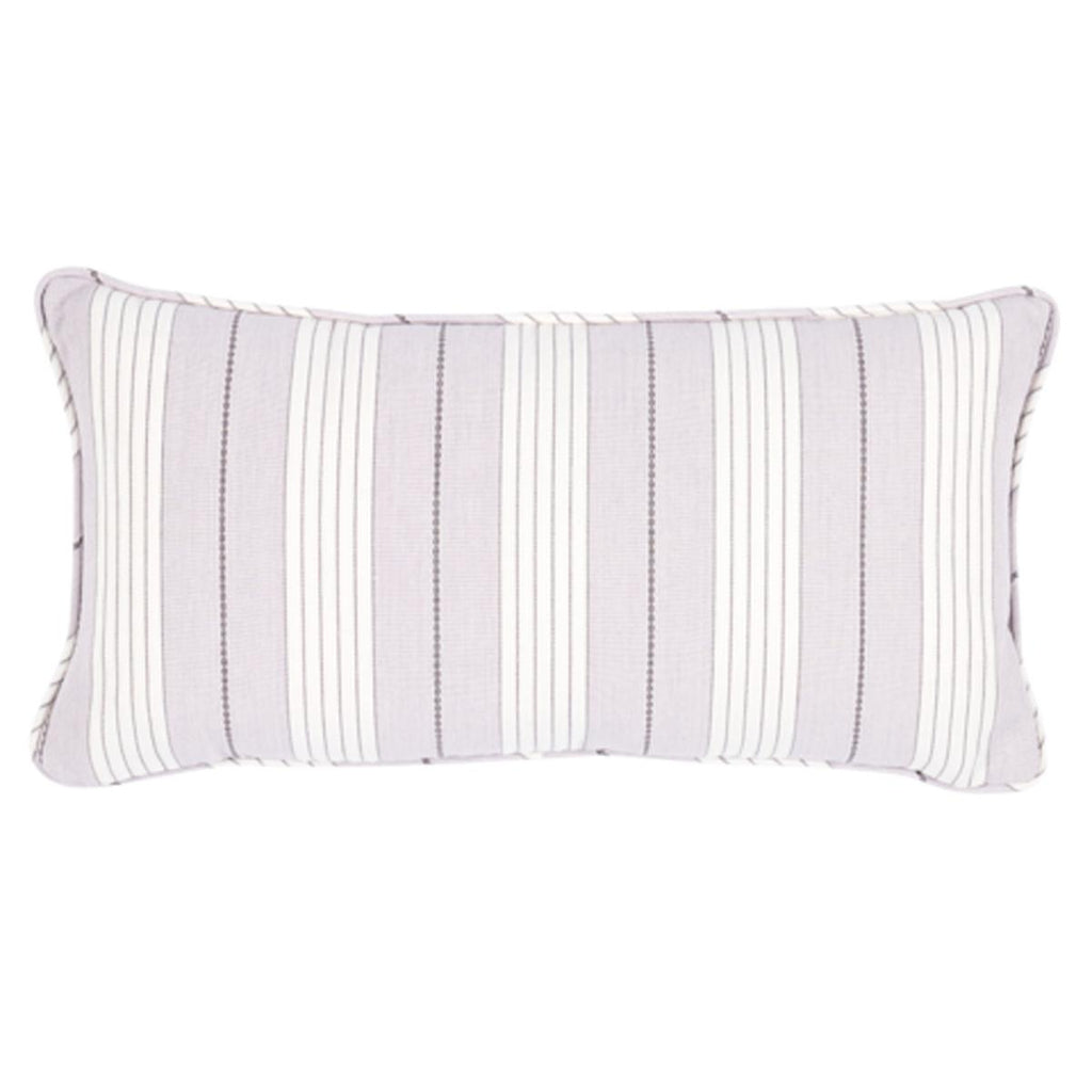 Schumacher Audrey Stripe Lilac 24" x 12" Pillow