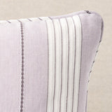 Schumacher Lilac 24" x 12" Audrey Stripe Pillow