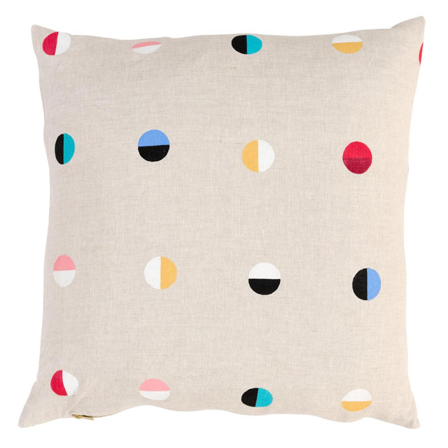Schumacher Natural Moons 22" x 22" Joshua Tree Pillow