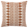 Schumacher Rust 22" x 22" Wentworth Embroidery Pillow