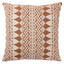 Schumacher Rust 22" x 22" Wentworth Embroidery Pillow