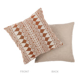 Schumacher Rust 22" x 22" Wentworth Embroidery Pillow