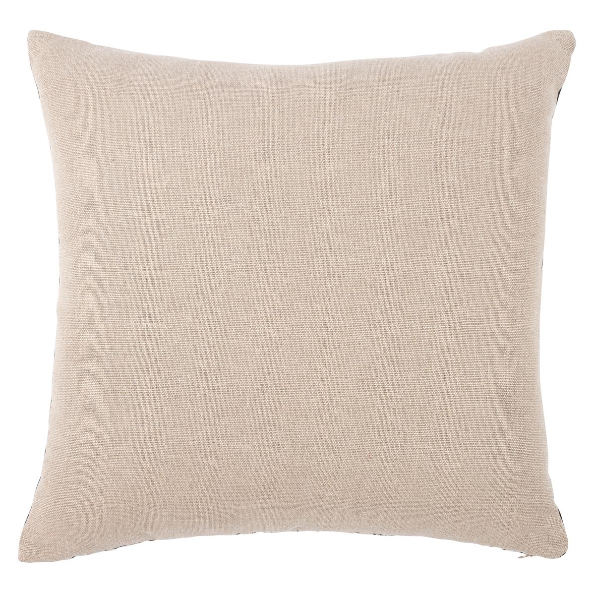 Schumacher Carbon 22" x 22" Wentworth Embroidery Pillow