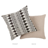 Schumacher Carbon 22" x 22" Wentworth Embroidery Pillow