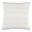 Schumacher Ohara Stripe Indoor/Outdoor Ivory 18" x 18" Pillow