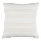 Schumacher Ohara Stripe Indoor/Outdoor Ivory 18" x 18" Pillow
