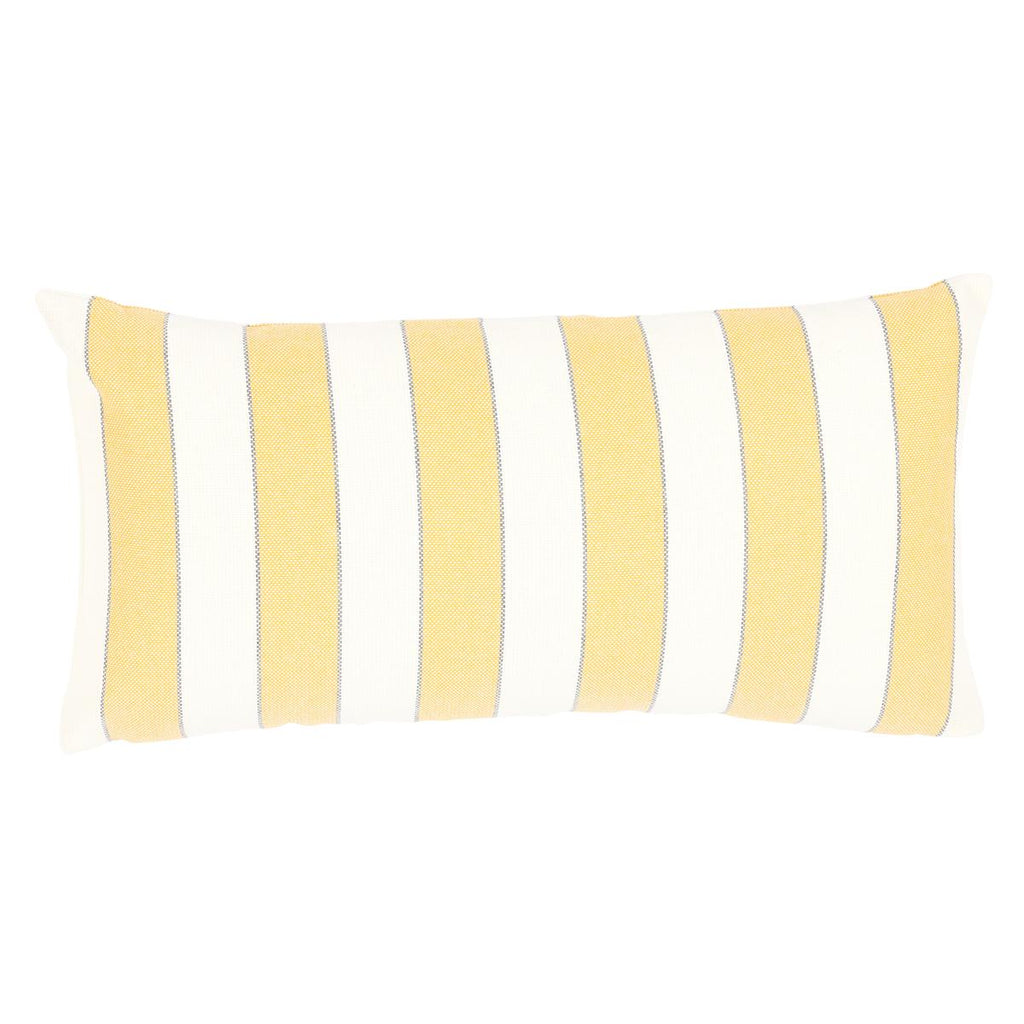 Schumacher Blumont Indoor/Outdoor Yellow 24" x 12" Pillow
