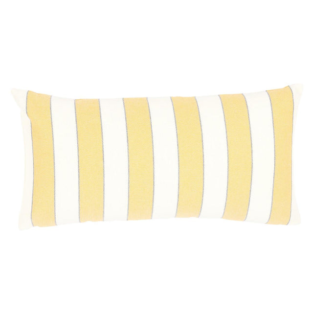 Schumacher Yellow 24" x 12" Blumont Indoor/Outdoor Pillow