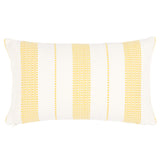 Schumacher Yellow 20" x 12" Lubeck Stripe Pillow