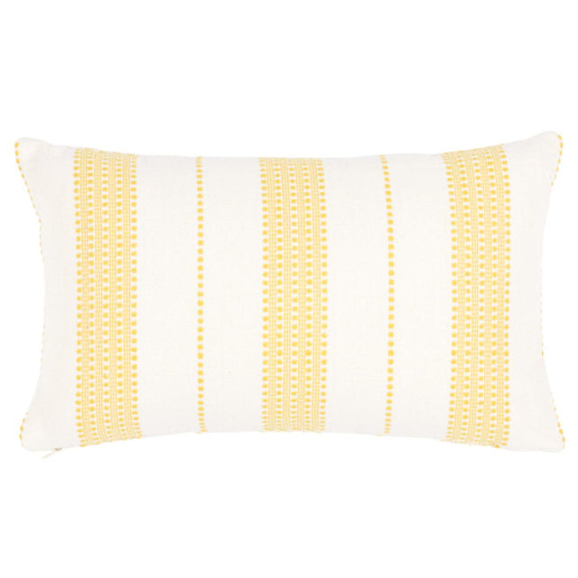 Schumacher Yellow 20" x 12" Lubeck Stripe Pillow