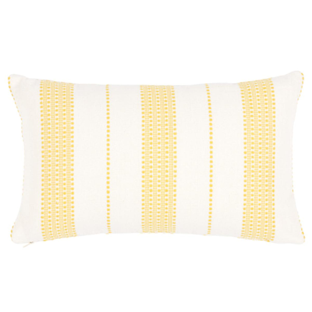 Schumacher Lubeck Stripe Yellow 20" x 12" Pillow