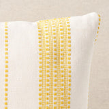 Schumacher Yellow 20" x 12" Lubeck Stripe Pillow