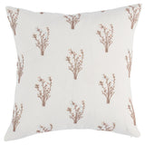 Schumacher Stora Embroidery Ivory 22" x 22" Pillow