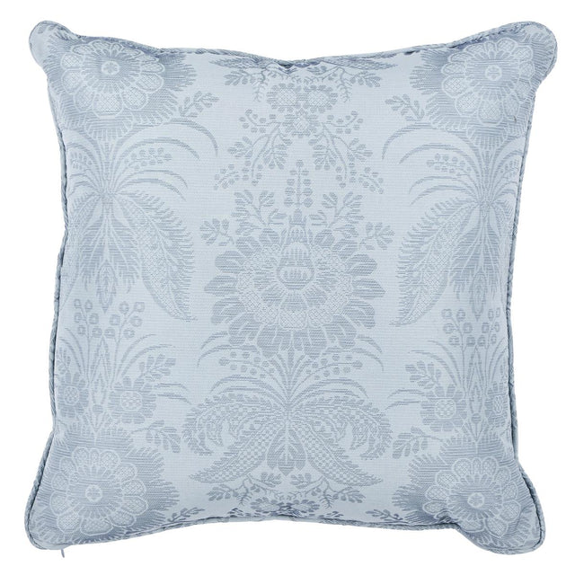 Schumacher Blue 20" x 20" Greta Pillow