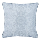 Schumacher Blue 20" x 20" Greta Pillow