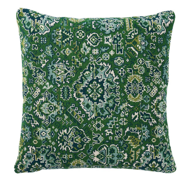 Schumacher Pallay Epingle Emerald 20" x 20" Pillow