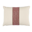 Schumacher Sunrise Embroidery Pink 16" x 12" Pillow