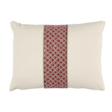 Schumacher Sunrise Embroidery Pink 16" x 12" Pillow