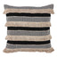 Schumacher Black 22" x 22" Graphic Fringe Pillow