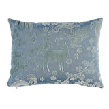Schumacher Slate Blue 16" x 11" Arbor Forest Pillow