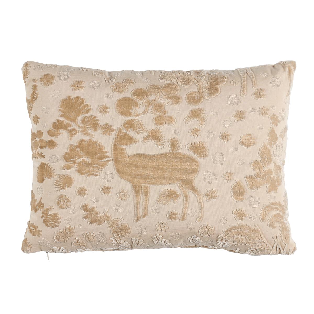 Schumacher Champagne 16" x 11" Arbor Forest Pillow