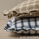Schumacher Crawford Check Flax 18" x 12" Pillow
