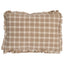 Schumacher Flax 18" x 12" Crawford Check Pillow