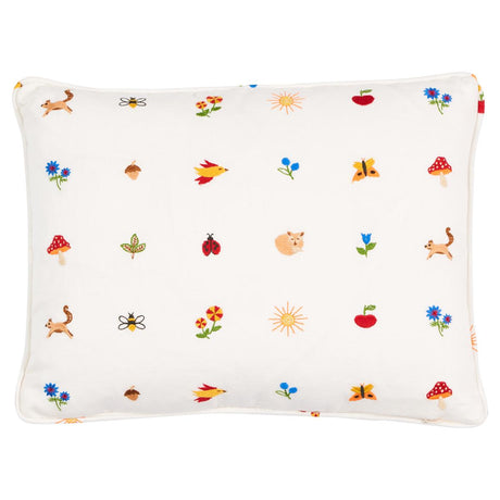 Schumacher Multi 16" x 12" Tiny Things Embroidery Pillow