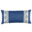 Schumacher Chesapeake 24" x 12" Custis Embroidery Pillow