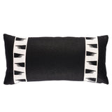 Schumacher Ivory 24" x 12" Tutsi Tape Pillow