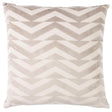 Schumacher Taupe On Ivory 20" x 20" Broken Chevron Pillow