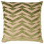 Schumacher Olive On Khaki 20" x 20" Broken Chevron Pillow