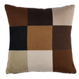 Schumacher Strong Neutral 15" x 15" Embroidered Tile Pillow