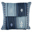 Schumacher Denim And Indigo 20" x 20" Aravali Patchwork Pillow