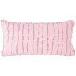 Schumacher Rose 24" x 12" Elodie Embroidery Pillow