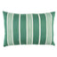 Schumacher Hampton Stripe I/O Emerald 20" x 14" Pillow