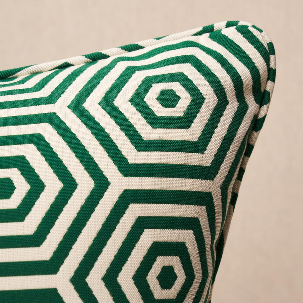Schumacher Bees Knees I/O Emerald 18" x 18" Pillow