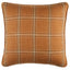 Schumacher Camel 20" x 20" Blackburn Merino Plaid Pillow