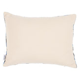 Schumacher Blue & Black 20" x 16" Mersin Silk Velvet Pillow